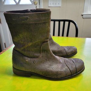 mens Diesel distressed style leather boots